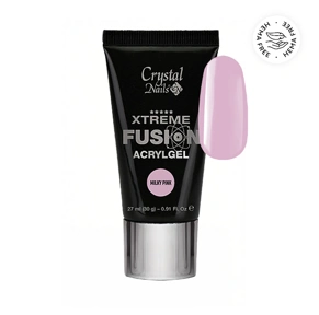 Crystal Nails HEMA Free Xtreme Fusion AcrylGel - Milky Pink 27ml (30g) főképe